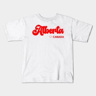 Alberta: I love Canada Kids T-Shirt